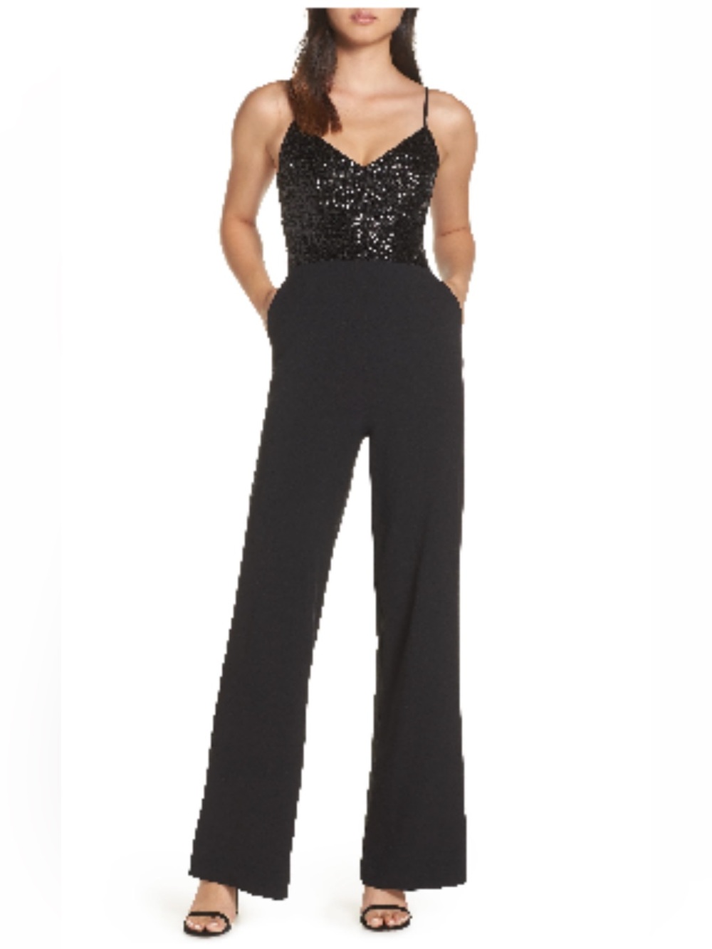 Eliza J sequin jumpsuit size 2